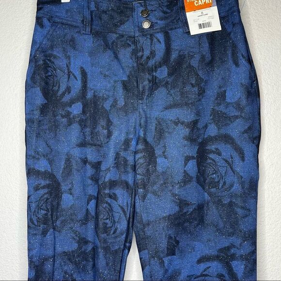 Faded Glory Stretch Floral Capris nwt - Picture 2 of 8